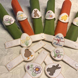 Stickdatei - Serviettenringe Ostern (2 Verschluß-Möglichkeiten / 16 Motive) - Sewando