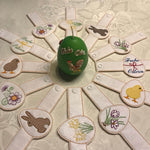 Stickdatei - Serviettenringe Ostern (2 Verschluß-Möglichkeiten / 16 Motive) - Sewando