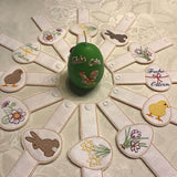 Stickdatei - Serviettenringe Ostern (2 Verschluß-Möglichkeiten / 16 Motive) - Sewando