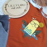 Kombipaket Schnittmuster Main PiniShirt Gr. 80-164 + Stickdatei Hello Summer - Sewando