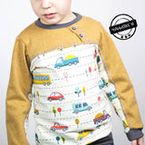 Sweatie Sweatpullover mit coolen Teilungen und Taschen - C: Familien-Sparpaket für 69cm-140cm Körpergröße - Sewando