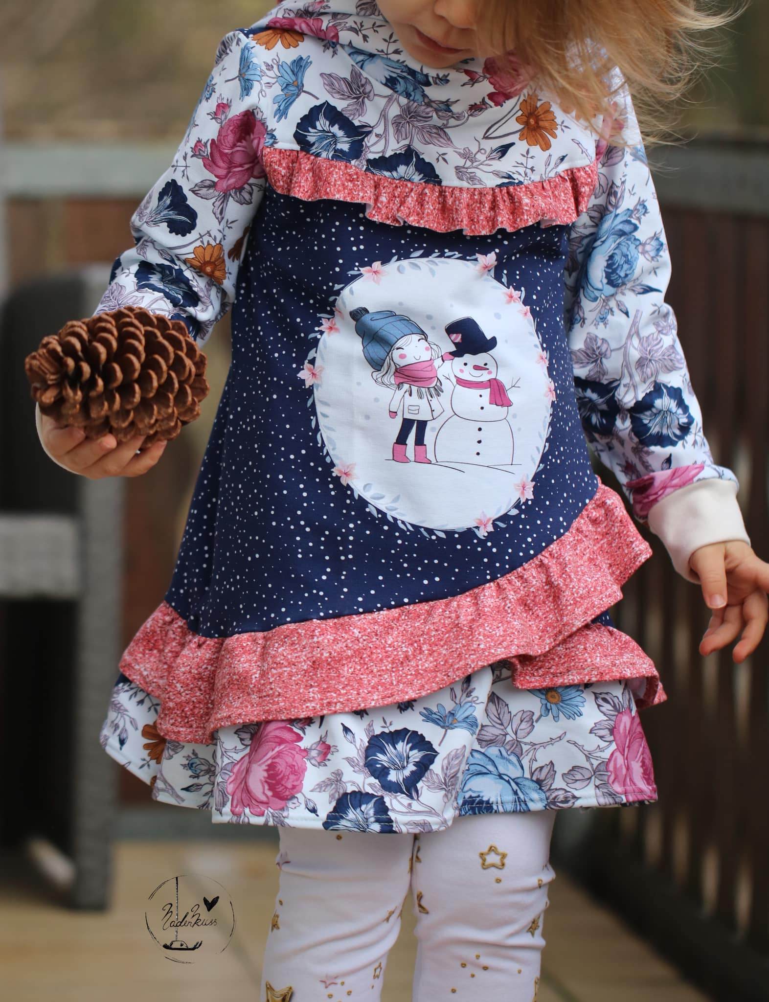 Schnittmuster Aya Pullover Kleid Gr. 80 bis 152 - Sewando