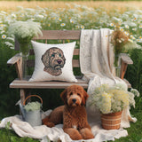Stickdatei Applikation Golden Doodle "Chooper"- realistisch - FÜR HELLE & DUNKLE STOFFE