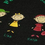 Stickdatei Strichmännchen Familie 2 mit Katze Set 196 - Sewando