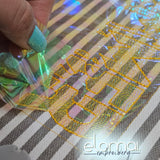 Stickdatei SUMMER Vibes Schriftzug mit Stickfolie (Mylar) in 4 Größen 13x18-20x30 inkl. Anleitung