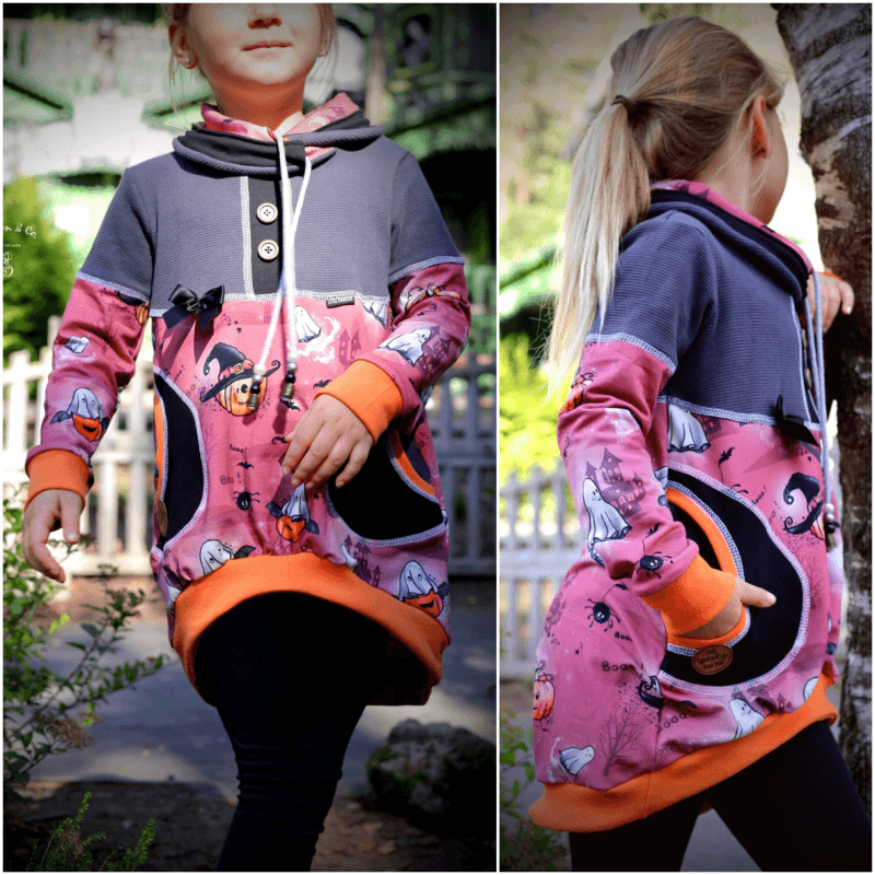 Schnittmuster Hoodie Bubble Gr. 80 bis 152 - Sewando