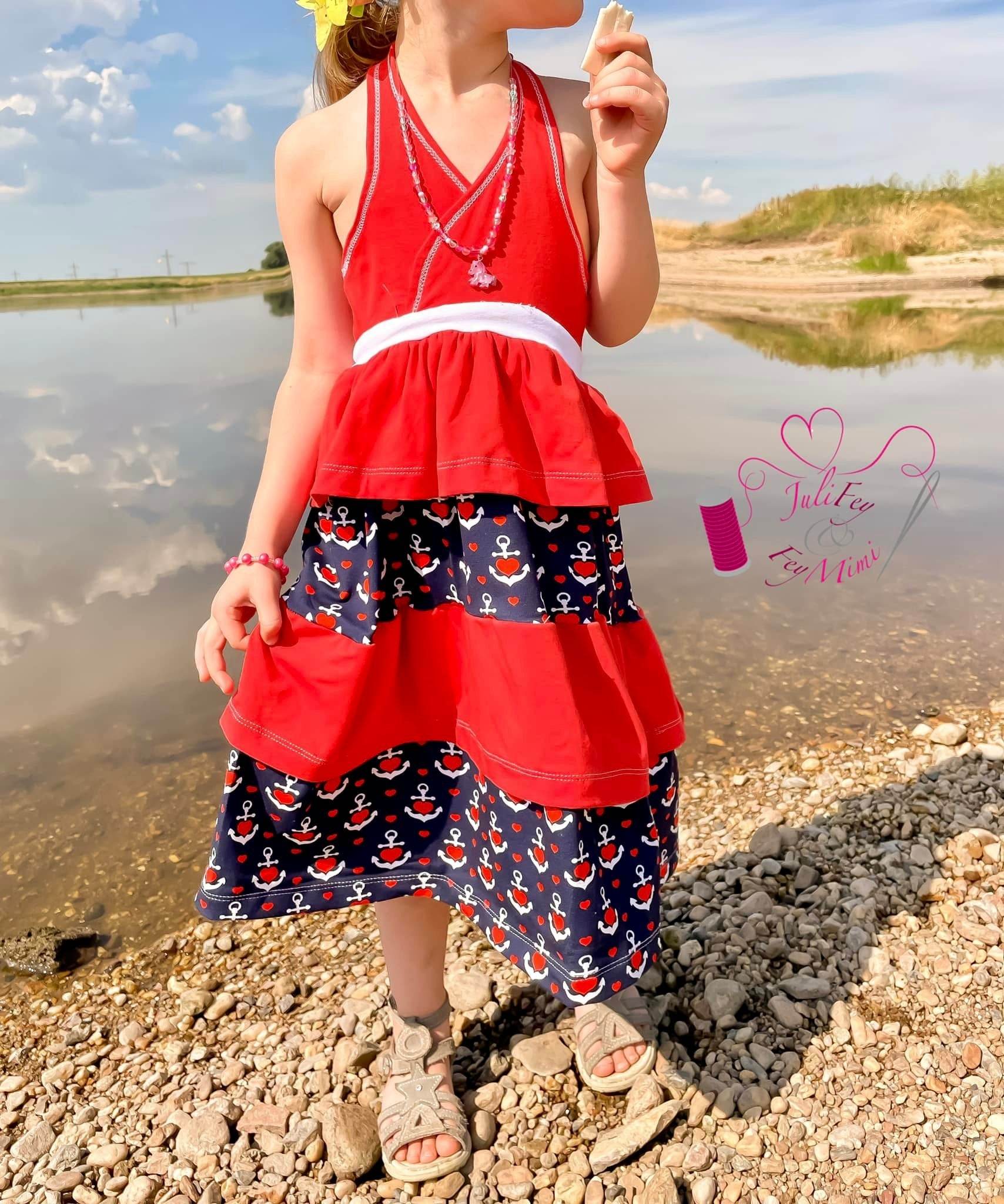 Schnittmuster Ariella MermaidDress Gr. 80 bis 152 - Sewando