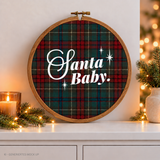 Plotterdatei Weihnachten SVG - Santa Baby