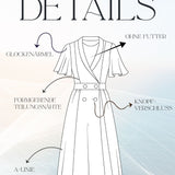 Schnittmuster Wickelkleid IRIS – A-Linie, Schalkragen & Nahttaschen | Gr. 34–48 (PDF)