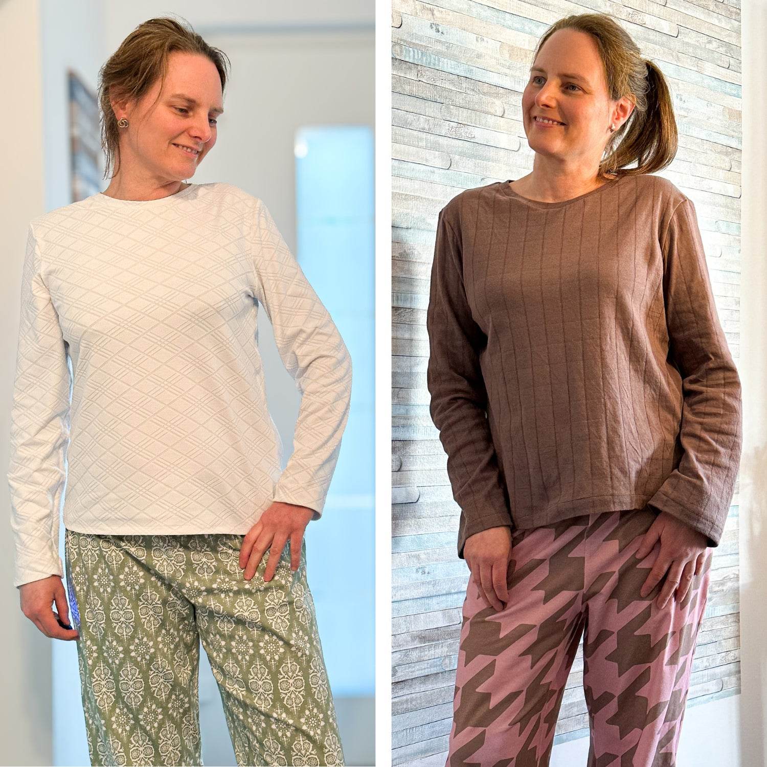 Schnittmuster Pyjama-Set CLARA - Schlafanzug Shirt und Hose | Gr. 34-48 (PDF) - Sewando