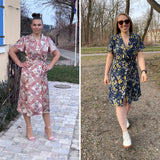 Schnittmuster Wickelkleid IRIS – A-Linie, Schalkragen & Nahttaschen | Gr. 34–48 (PDF)