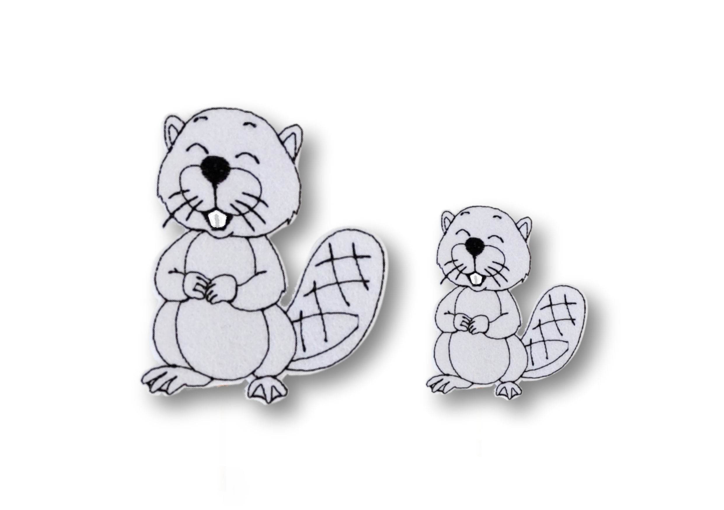 Stickdatei Biber in 2 Größen – Triple Stitch – Für 10x10 & 13x18 Rahmen - Sewando
