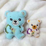 Stickdatei Teddy Freddy mit Ranzen / Schulkind Set 2698