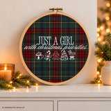Plotterdatei Weihnachten SVG - Just a Girl with Christmas Priorities