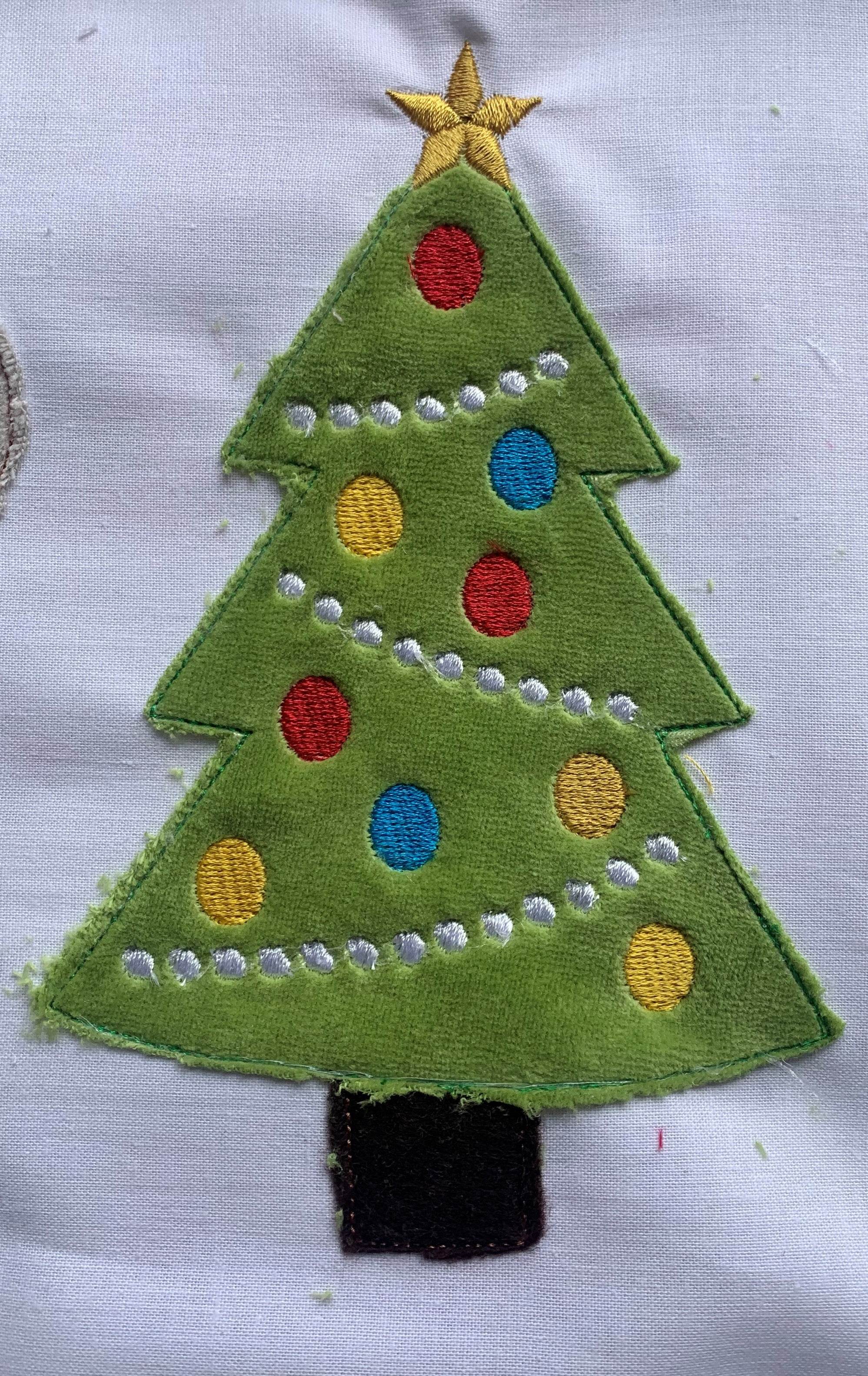 Stickdatei Doodle Löwe Weihnachten Weihnachtsbaum Set 737 - Sewando