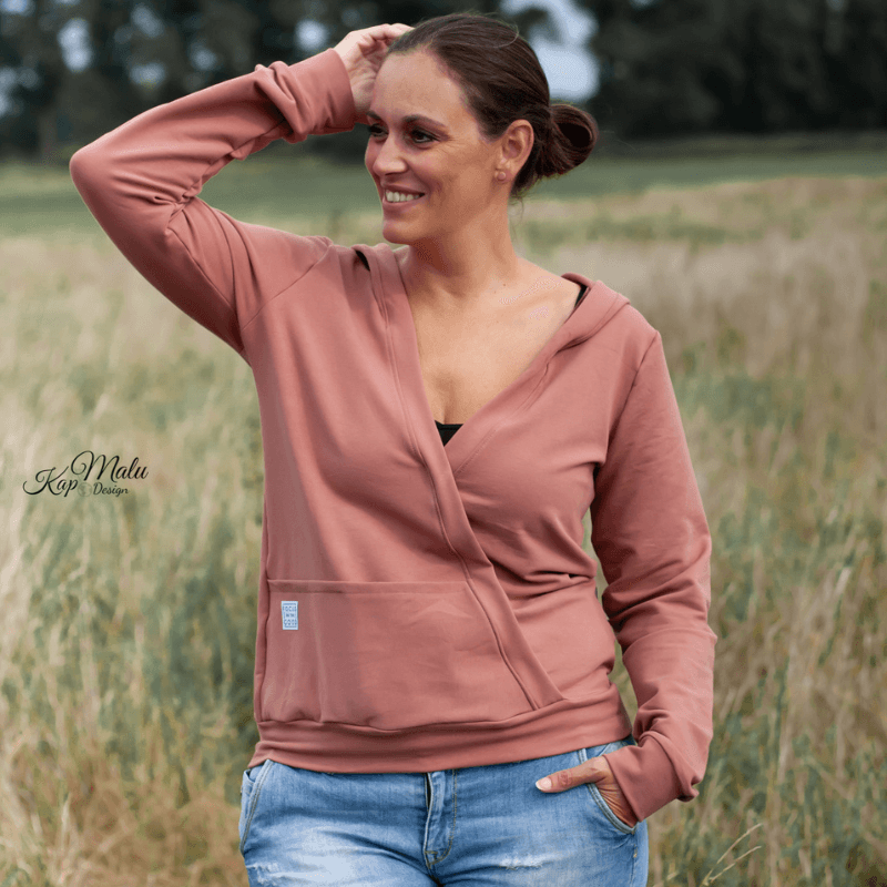 Schnittmuster Hoodie Bequem Gr. 32 - 52 - Sewando