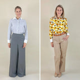 Schnittmuster Hemdbluse RENA – Kragen mit Steg und Manschetten | Gr. 34–48 (PDF)