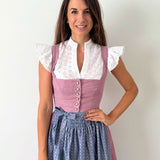 Dirndlbluse mit Stehkragen, Flügelärmel und Ballonärmel, C-Cup, Gr. 32-50, PDF Schnittmuster