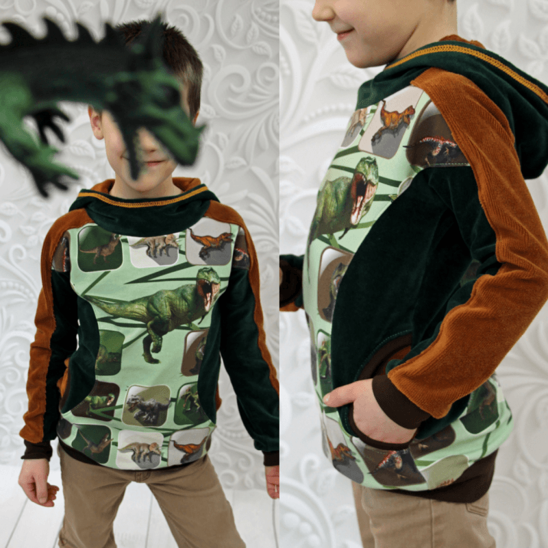 Schnittmuster Pullover Alex Gr. 80 bis 152 - Sewando