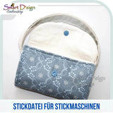 ITH Stickdatei für AUFSATZTTASCHE Wellen - mit Ann's MARKTTASCHE Nähanleitung - Sewando