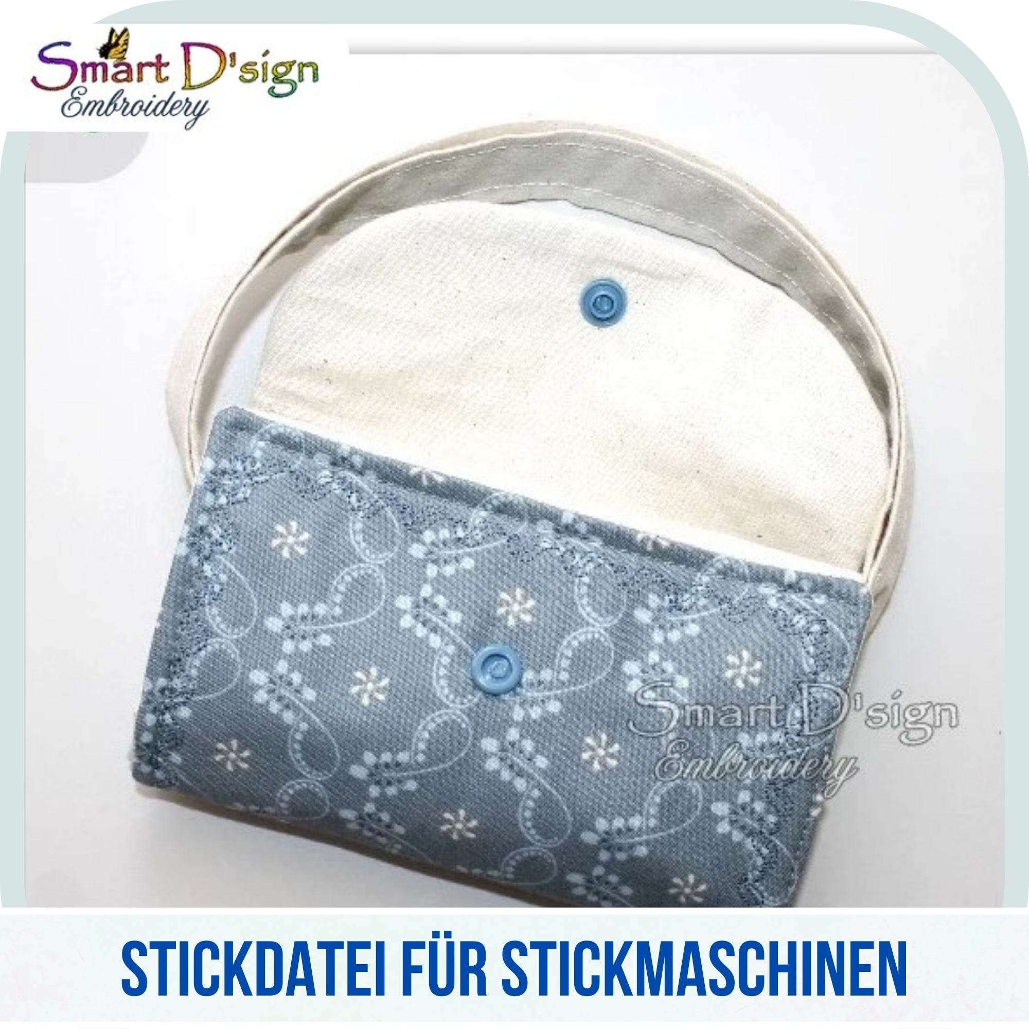 ITH Stickdatei für AUFSATZTTASCHE Wellen - mit Ann's MARKTTASCHE Nähanleitung - Sewando
