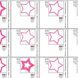 Stickdatei Stern Applikation