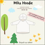 Schnittmuster Hoodie Mika – wandelbarer Kinder-Kapuzenpullover (Gr. 98–146) - Sewando