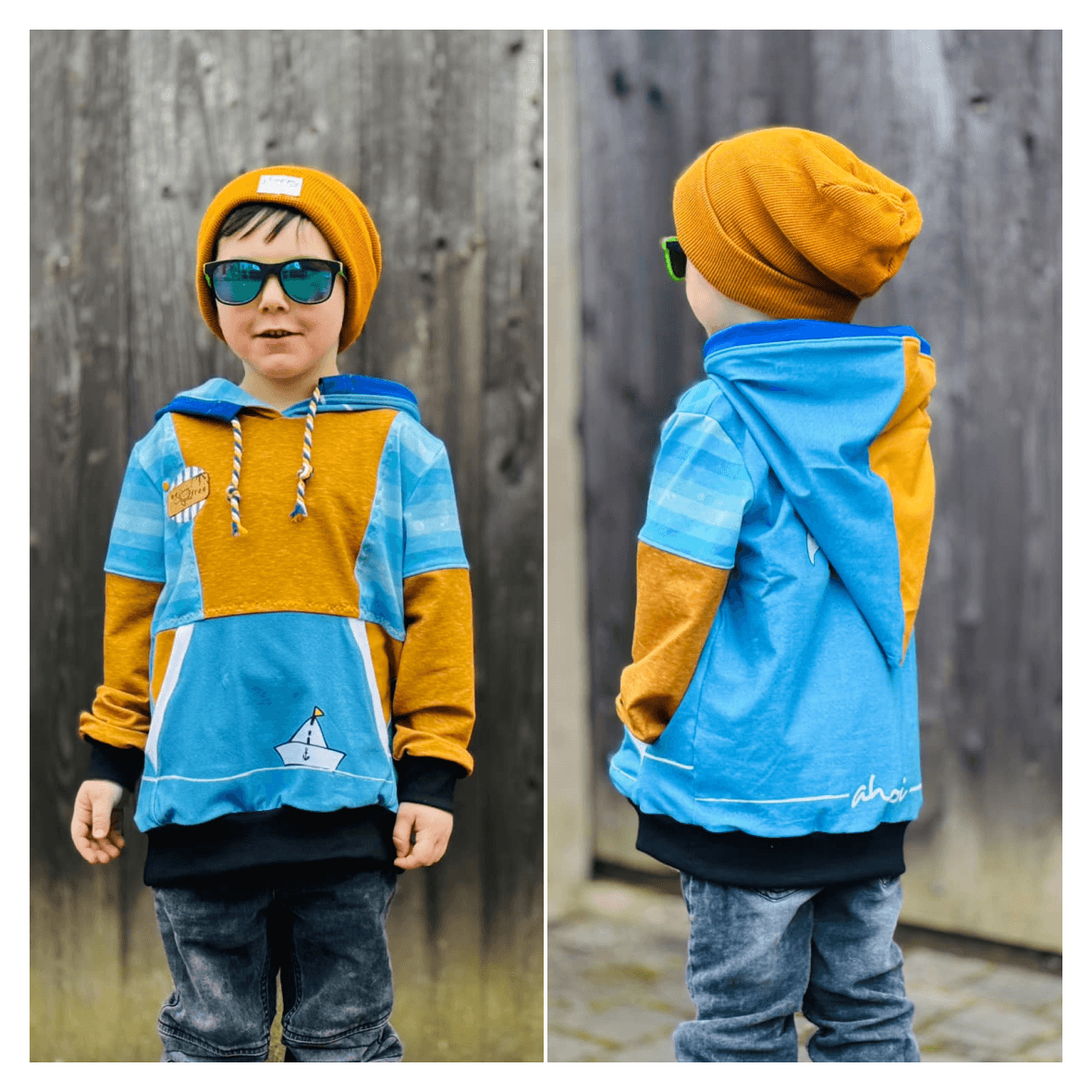 Schnittmuster Pullover Hoodie Bexx Gr. 80 bis 152 - Sewando