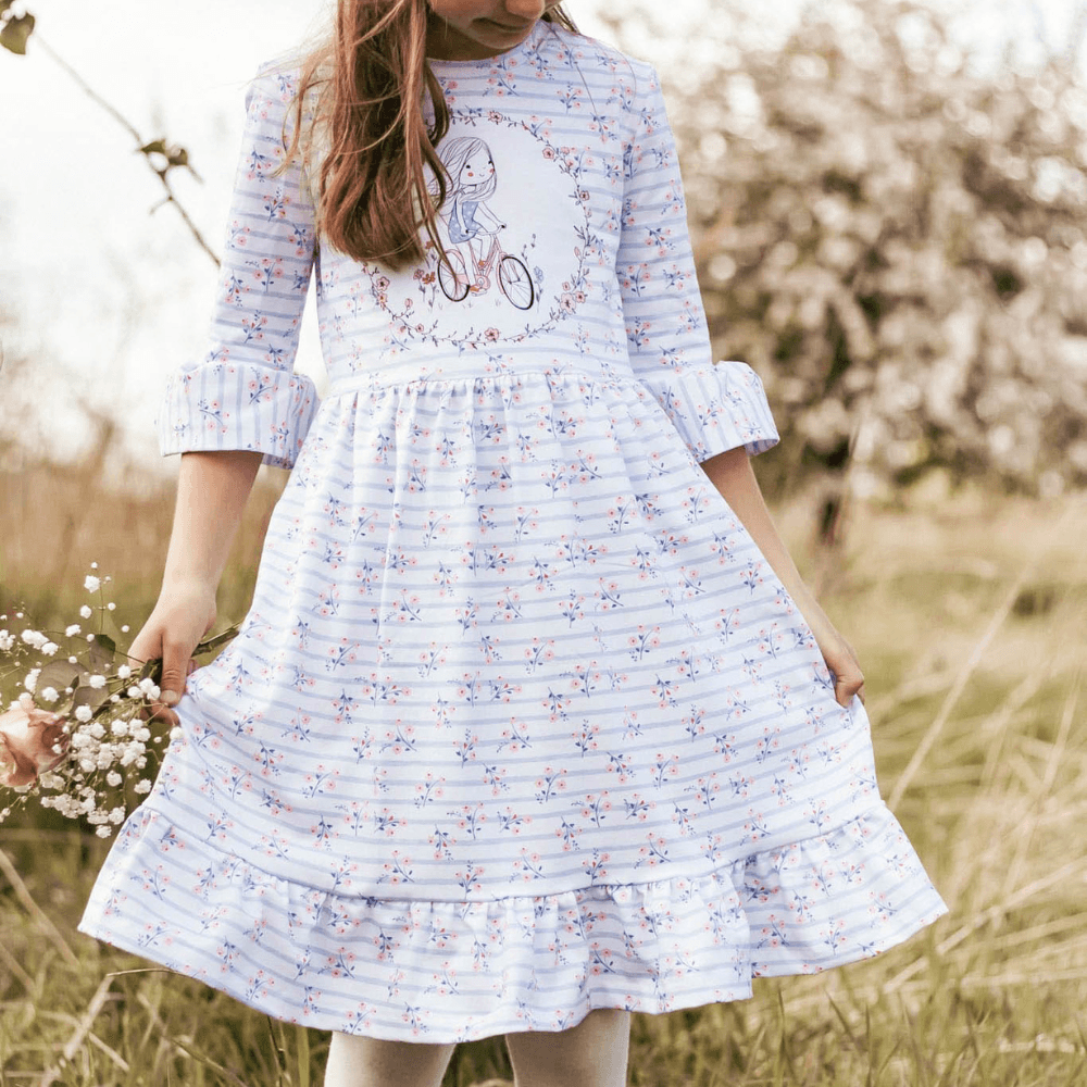 Schnittmuster Kleid Marie-Louise mit Ärmel Gr. 86 - 158 - Sewando