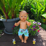 Stickdatei Bademode Puppenkleidung für Baby Puppe ca. 43cm Set 2555 - Sewando
