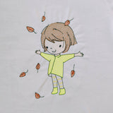Stickdatei Herbst Mädchen mit Blätter Set 2559 - Sewando