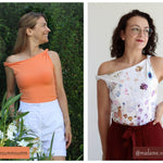 Schnittmuster Asymmetrisches One-Shoulder Top mit Drehung - JULE - Gr. 32 - 46 - Sewando
