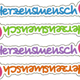 Stickdatei - Anhänger "Herzensmensch"