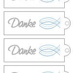Stickdatei DANKE Verpackung mit Spruch - Sewando