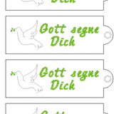 Stickdatei DANKE Verpackung mit Spruch - Sewando
