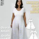 Schnittmuster Damen Overall Amalfi Gr. 34–54 für Nähanfänger