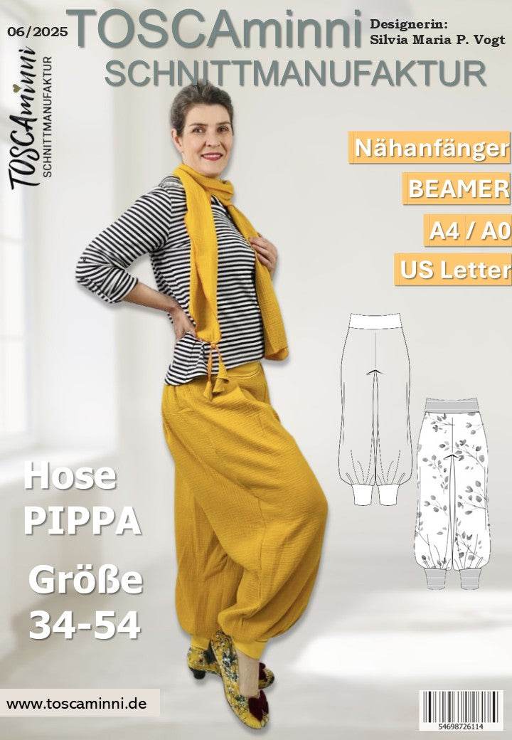 Schnittmuster Haremshose PIPPA Gr. 34-54 - Sewando
