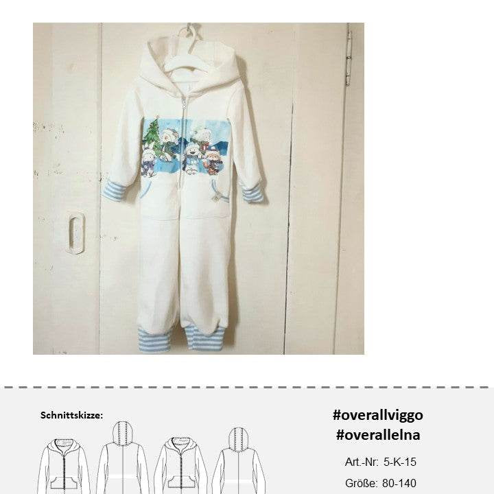 Schnittmuster für Jumpsuit Vigo+Elna Gr. 80-140 - Sewando