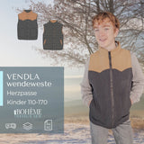 VENDLA.wendeweste | Kinder | 110 - 170 | Schnitt : - Sewando