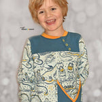 Sweatie Sweatpullover mit coolen Teilungen und Taschen - C: Familien-Sparpaket für 69cm-140cm Körpergröße - Sewando