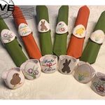 Stickdatei - Serviettenringe Ostern (2 Verschluß-Möglichkeiten / 16 Motive) - Sewando
