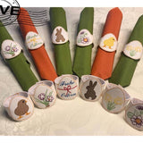 Stickdatei - Serviettenringe Ostern (2 Verschluß-Möglichkeiten / 16 Motive) - Sewando