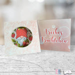 Plotterdatei Erdbeer Wichtel Hugo Sublimation, Digistamp, Digipaper ! - Sewando