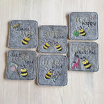 Stickdatei - Set Untersetzer BEE - Sewando