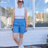 Schnittmuster Damen Hose ERICE Gr. 32-56 Culotte, Shorts - Sewando