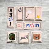 Stickdatei - 18 Mini-Label