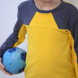 Sweatie Sweatpullover mit coolen Teilungen und Taschen - C: Familien-Sparpaket für 69cm-140cm Körpergröße - Sewando