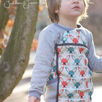 Sweatie Sweatpullover mit coolen Teilungen und Taschen - C: Familien-Sparpaket für 69cm-140cm Körpergröße - Sewando