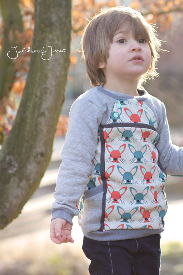 Sweatie Sweatpullover mit coolen Teilungen und Taschen - C: Familien-Sparpaket für 69cm-140cm Körpergröße - Sewando