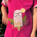 Kombipaket Schnittmuster Main PiniShirt Gr. 80-164 + Stickdatei Hello Summer - Sewando
